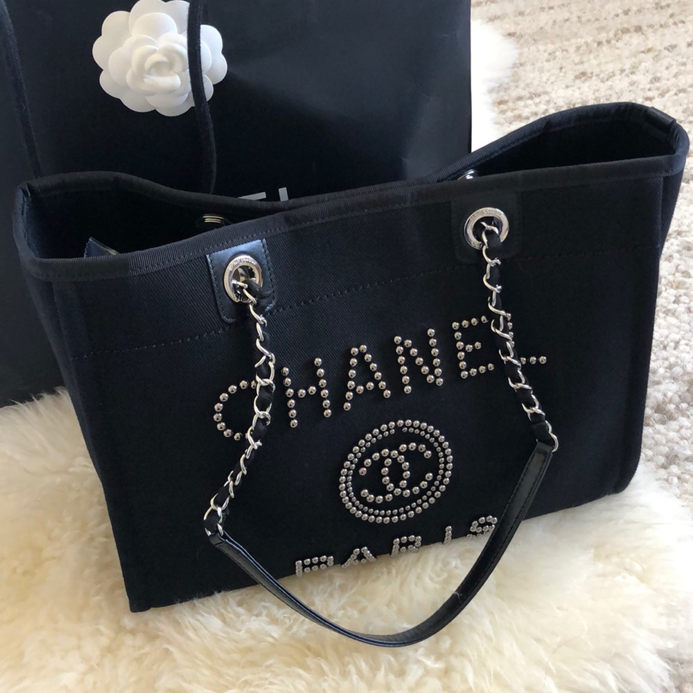 Chanel 2020 Small Deauville Black Pearl Tote